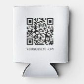 カスタマイズ可能なQRコードWebページリンク 缶クーラー (正面)