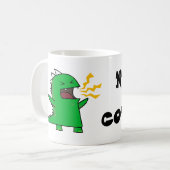 カスタマイズ可能なRAWRディーノ-! コーヒーマグカップ (正面左)
