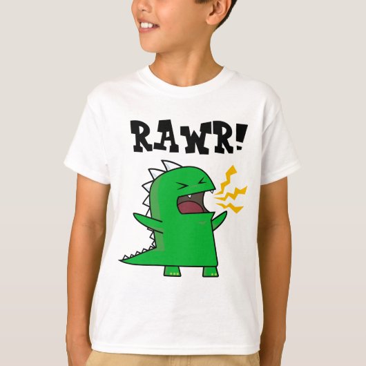 カスタマイズ可能なRAWRディーノ-! Tシャツ (正面)