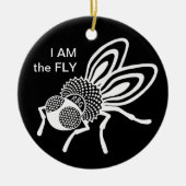 カスタマイズ可能なRBGフライ(カラーオーナメント付き、黒) セラミックオーナメント (正面)