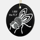 カスタマイズ可能なRBGフライ(カラーオーナメント付き、黒) セラミックオーナメント (左)