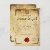 カスタマイズ可能なRoleplayゲームナイト招待状 招待状 (正面/裏面)