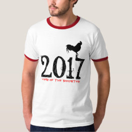 カスタマイズ可能なRooster Year 2017グラフィックティー Tシャツ