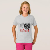 カスタマイズ可能なRooster Year 2017ペーパーカットピンクTee Tシャツ (正面フル)