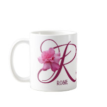 カスタマイズ可能なRosie名ピンクのバラ花boho