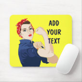 カスタマイズ可能なRosie Riveter マウスパッド (マウス)
