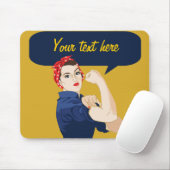 カスタマイズ可能なRosie Riveter マウスパッド (マウス)
