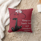 カスタマイズ可能なRouge Throw夫人のクッション クッション (ブランケット)