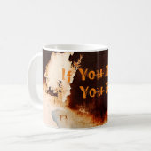 カスタマイズ可能なRust Artカッコいいおもしろいユニーク コーヒーマグカップ (正面左)