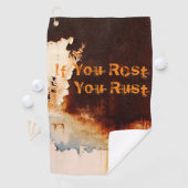カスタマイズ可能なRust Artカッコいいおもしろいユニーク ゴルフタオル (インサイチュ)