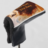 カスタマイズ可能なRust Artカッコいいおもしろいユニーク ゴルフヘッドカバー (3/4 正面)