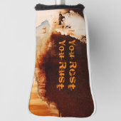 カスタマイズ可能なRust Artカッコいいおもしろいユニーク ゴルフヘッドカバー (回転90)