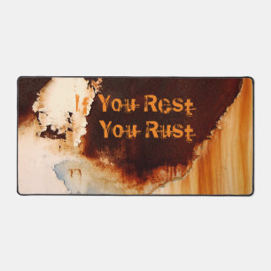 カスタマイズ可能なRust Artカッコいいおもしろいユニーク デスクマット