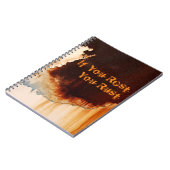 カスタマイズ可能なRust Artカッコいいおもしろいユニーク ノートブック (左側)