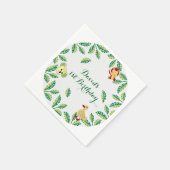 カスタマイズ可能なSafari誕生日パーティー スタンダードカクテルナプキン (角)