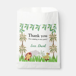 カスタマイズ可能なSafari誕生日パーティー フェイバーバッグ