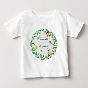カスタマイズ可能なSafari誕生日パーティー ベビーTシャツ