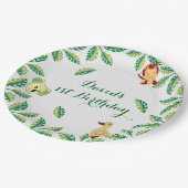 カスタマイズ可能なSafari誕生日パーティー ペーパープレート (アングル)