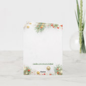 カスタマイズ可能なSamoyed Christmas Greeting Card カード (裏面)