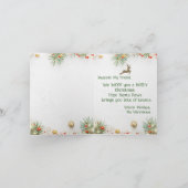 カスタマイズ可能なSamoyed Christmas Greeting Card カード (内部)