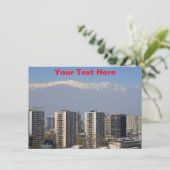 カスタマイズ可能なSantiago、チリのカード (スタンド正面)