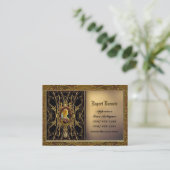 カスタマイズ可能なSarashireの黒檀 名刺 (スタンド正面)