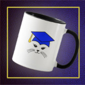 カスタマイズ可能なSassy Cat院生マグカップ マグカップ