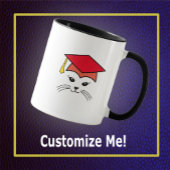カスタマイズ可能なSassy Cat院生マグカップ マグカップ