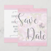 カスタマイズ可能なSave the Dateのお知らせテンプレート 招待状 (正面/裏面)