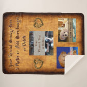 カスタマイズ可能なSherpaのフリースの写真毛布、十分に シェルパブランケット (正面(横))