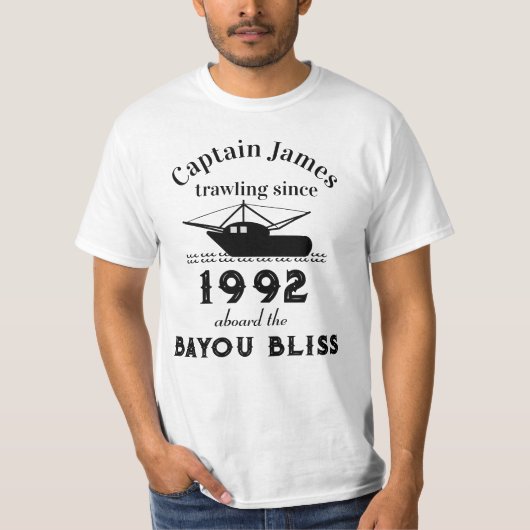 カスタマイズ可能なShrimper's Tシャツ (正面)