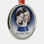 カスタマイズ可能なsnowglobeのオーナメント メタルオーナメント (右)