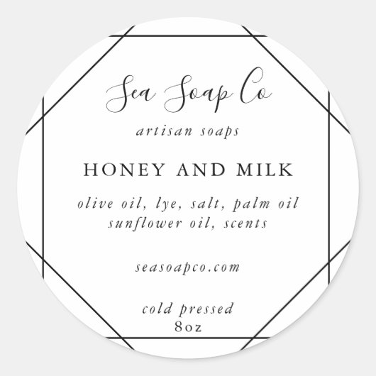 カスタマイズ可能なSoapスタンプ ラウンドシール (正面)