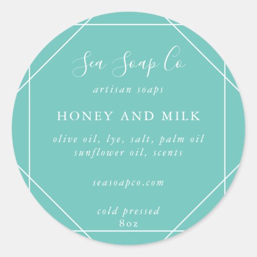 カスタマイズ可能なSoapスタンプ ラウンドシール (正面)