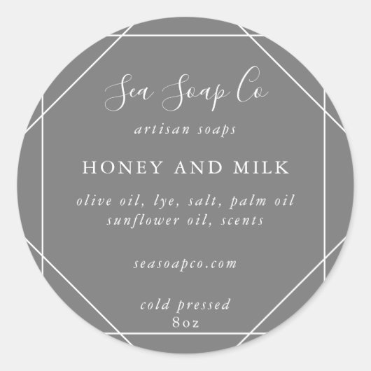 カスタマイズ可能なSoapスタンプ ラウンドシール (正面)