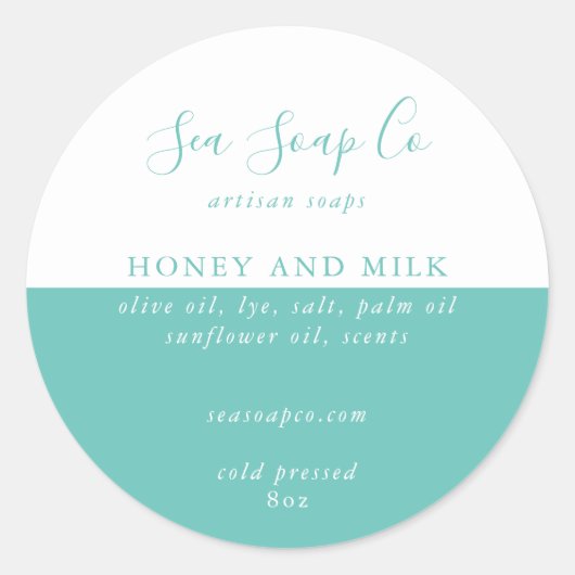 カスタマイズ可能なSoapスタンプ ラウンドシール (正面)