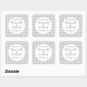 カスタマイズ可能なSoapラベルパターモダンン スクエアシール (シート)