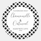 カスタマイズ可能なSoapラベルパターモダンン ラウンドシール (正面)