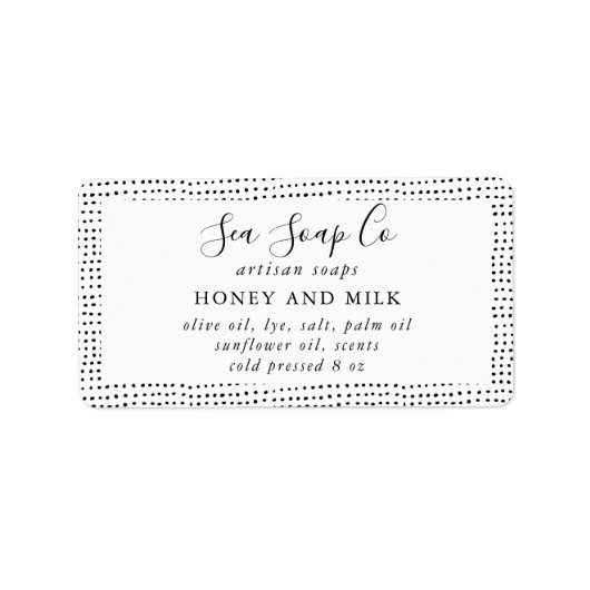 カスタマイズ可能なSOAPラベル ラベル (正面)