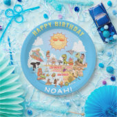 カスタマイズ可能なSoCal誕生日プレート ペーパープレート (パーティー)