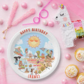 カスタマイズ可能なSoCal誕生日プレート ペーパープレート (パーティー)