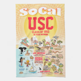 カスタマイズ可能なSoCal キッチンタオル