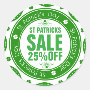 カスタマイズ可能なSt Patrickの販売シール ラウンドシール