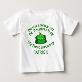 カスタマイズ可能なSt. Patricks日に生まれるベビー ベビーTシャツ