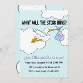 カスタマイズ可能なStork Briningとは 招待状 (正面/裏面)