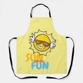 カスタマイズ可能なSun常時おもしろい エプロン