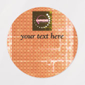 カスタマイズ可能なTシャツ名ラベル ラベル (デザイン1)