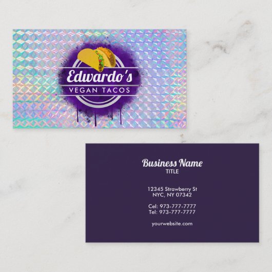 カスタマイズ可能なTaco名刺 名刺 (正面/裏面)