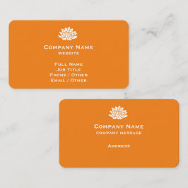 カスタマイズ可能なTangerine名刺 名刺