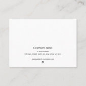 カスタマイズ可能なTattooアフターケア手順ブラック 名刺 (裏面)